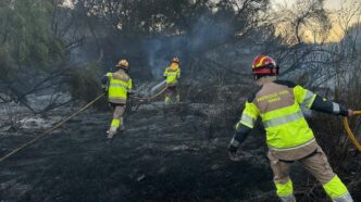 incendio en el Saladar de Xàbia