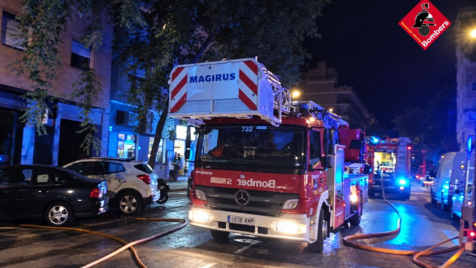 incendio en una vivienda de Dénia
