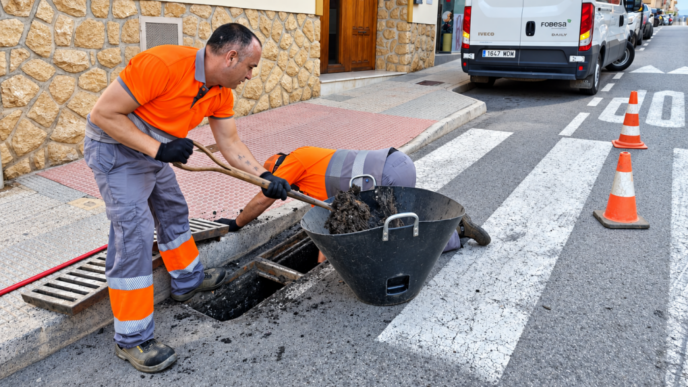 limpieza de imbornales en La Nucía