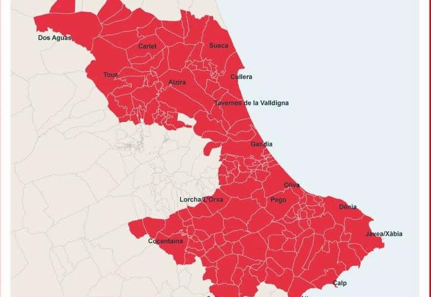 confinamiento en la Marina Alta