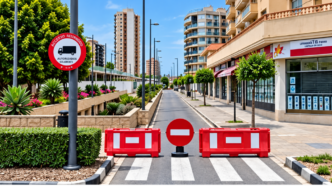 cortes trafico en calp