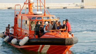 patera rescatada frente a Calp
