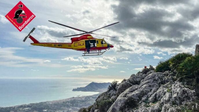 rescate en el Montgó